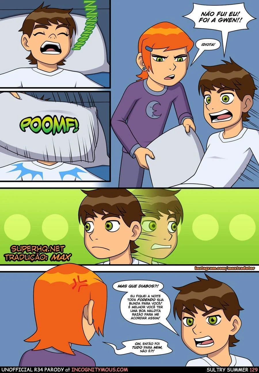 Quadrinhos Eróticos: Aventura Picante da Gwen com o Ben 10 no Verão
