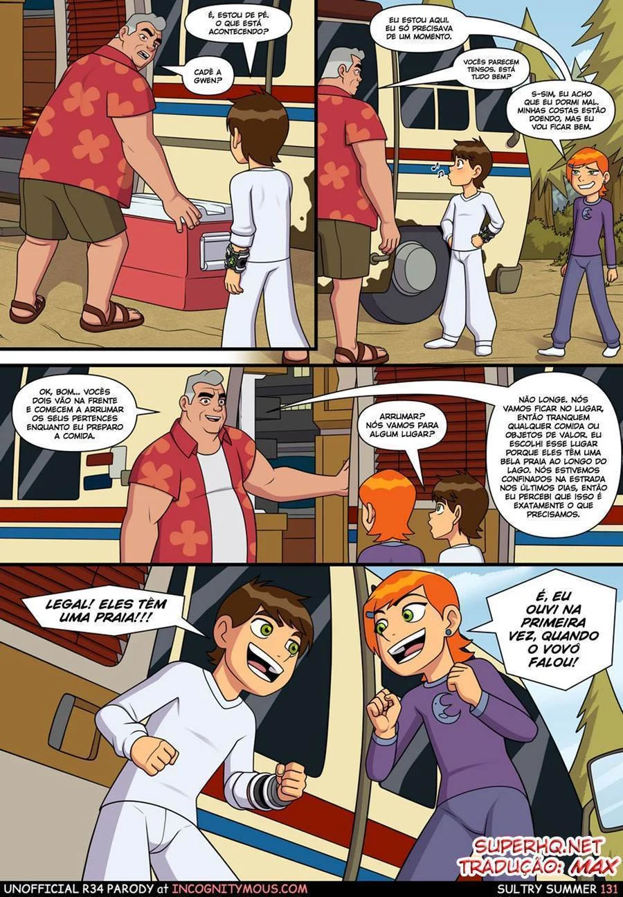 Quadrinhos Eróticos: Aventura Picante da Gwen com o Ben 10 no Verão