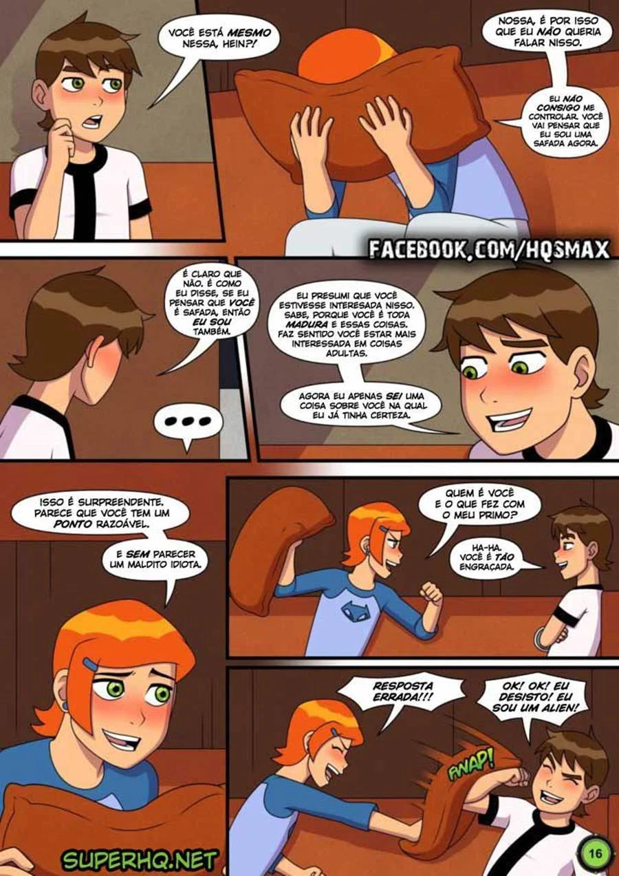 Quadrinhos Eróticos: Aventura Picante da Gwen com o Ben 10 no Verão