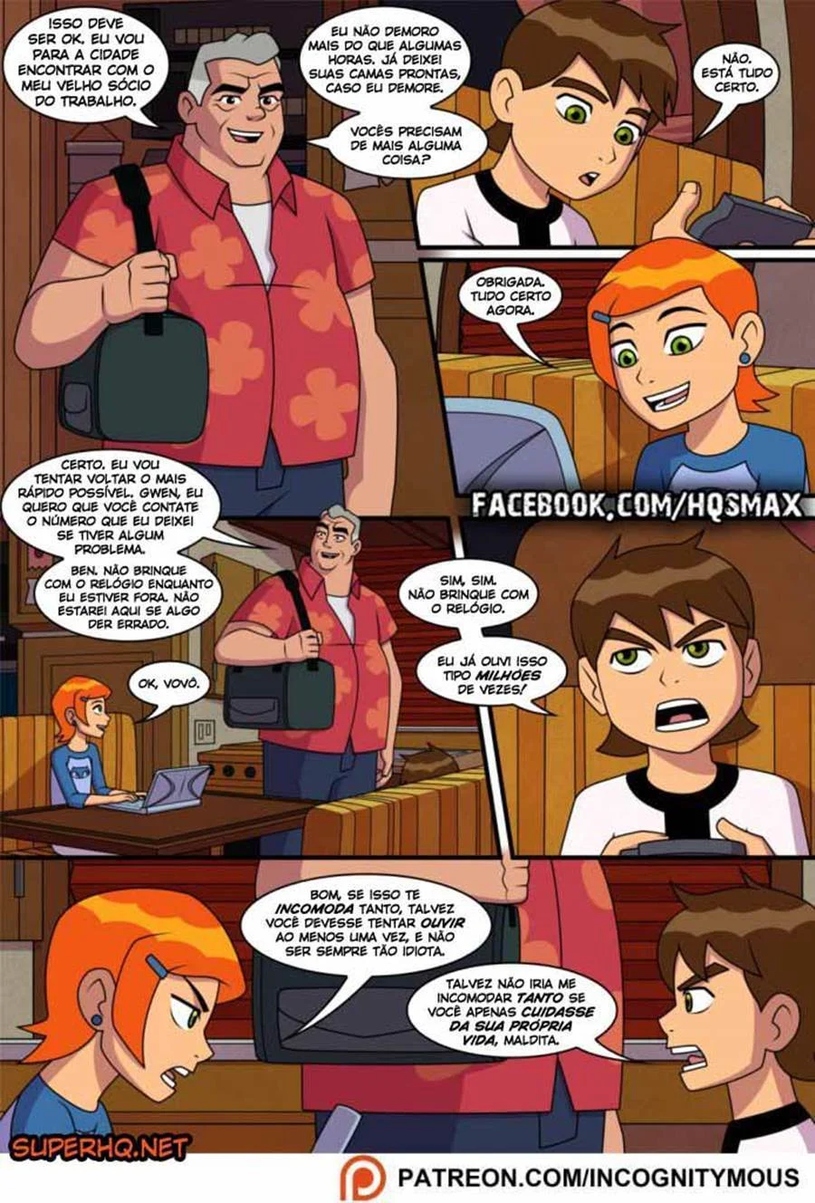 Quadrinhos Eróticos: Aventura Picante da Gwen com o Ben 10 no Verão