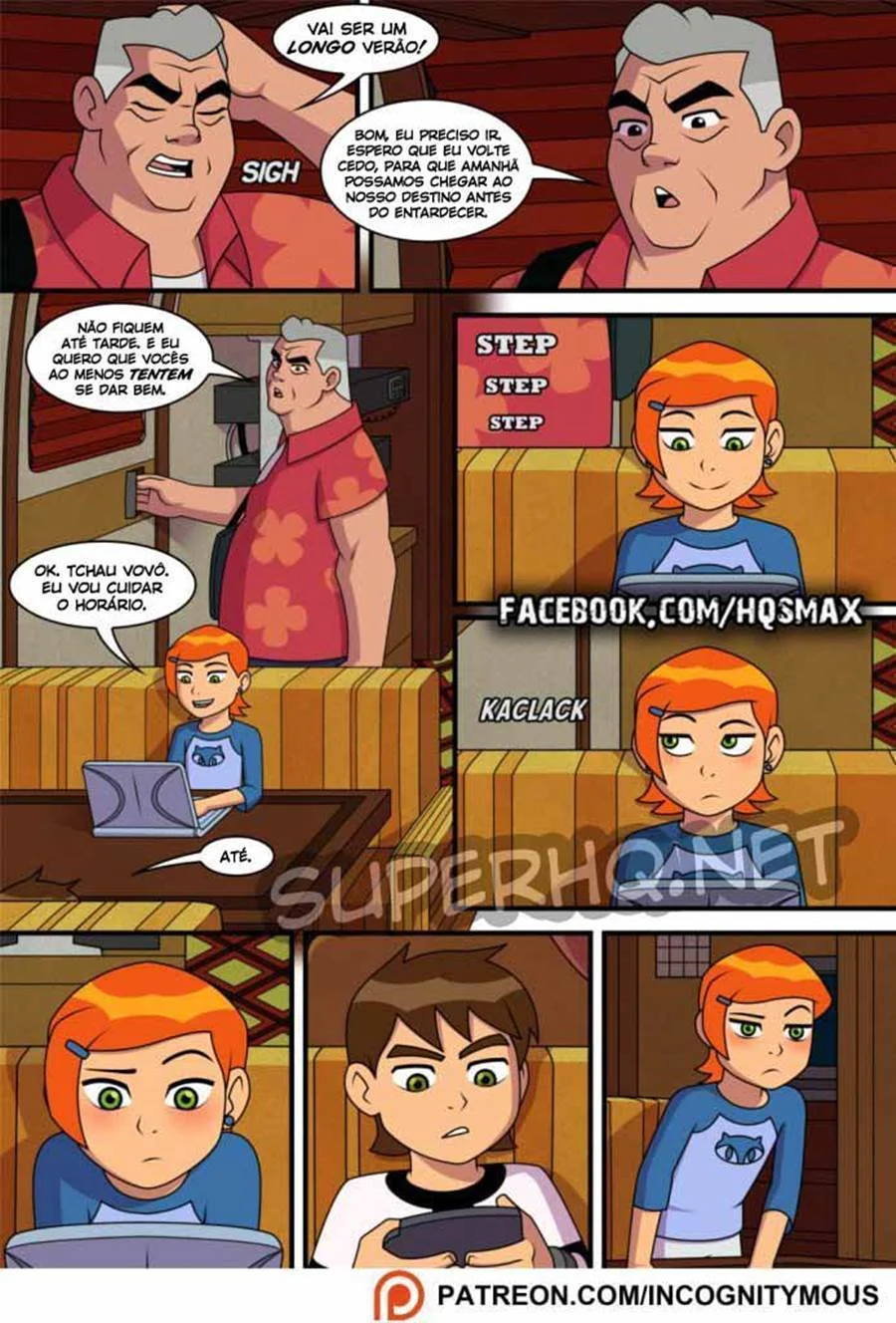 Quadrinhos Eróticos: Aventura Picante da Gwen com o Ben 10 no Verão