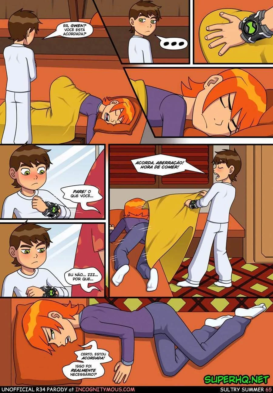 Quadrinhos Eróticos: Aventura Picante da Gwen com o Ben 10 no Verão