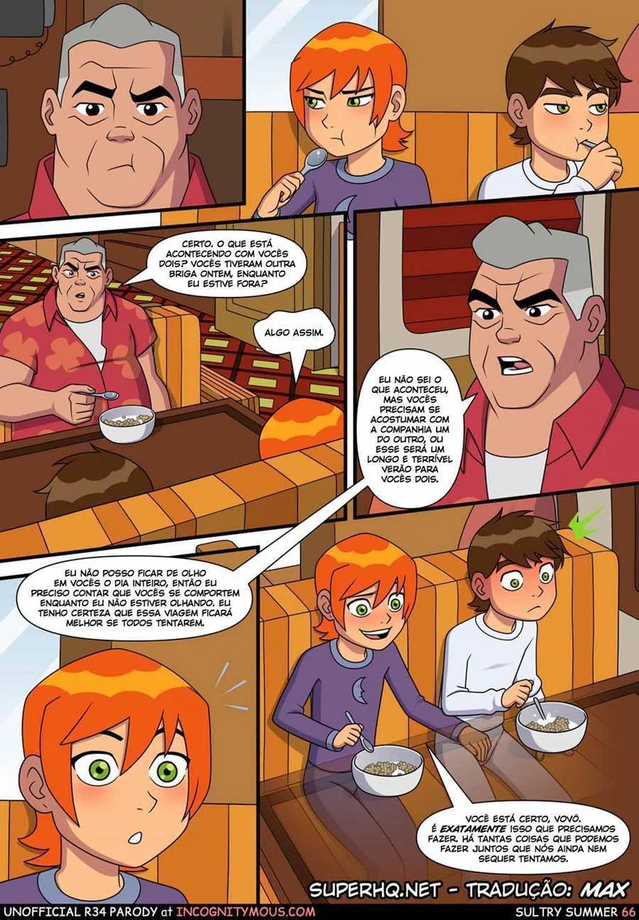 Quadrinhos Eróticos: Aventura Picante da Gwen com o Ben 10 no Verão