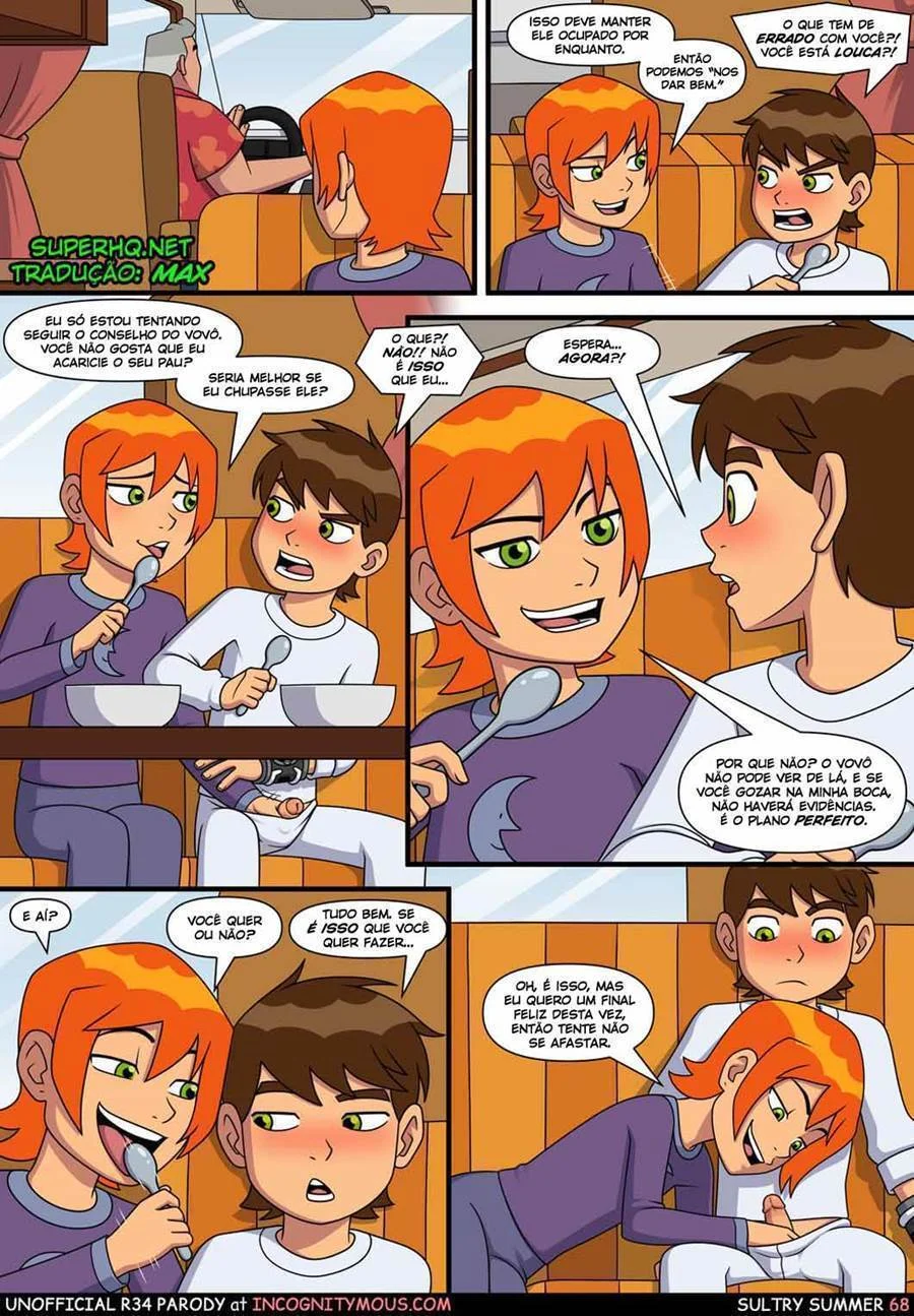 Quadrinhos Eróticos: Aventura Picante da Gwen com o Ben 10 no Verão
