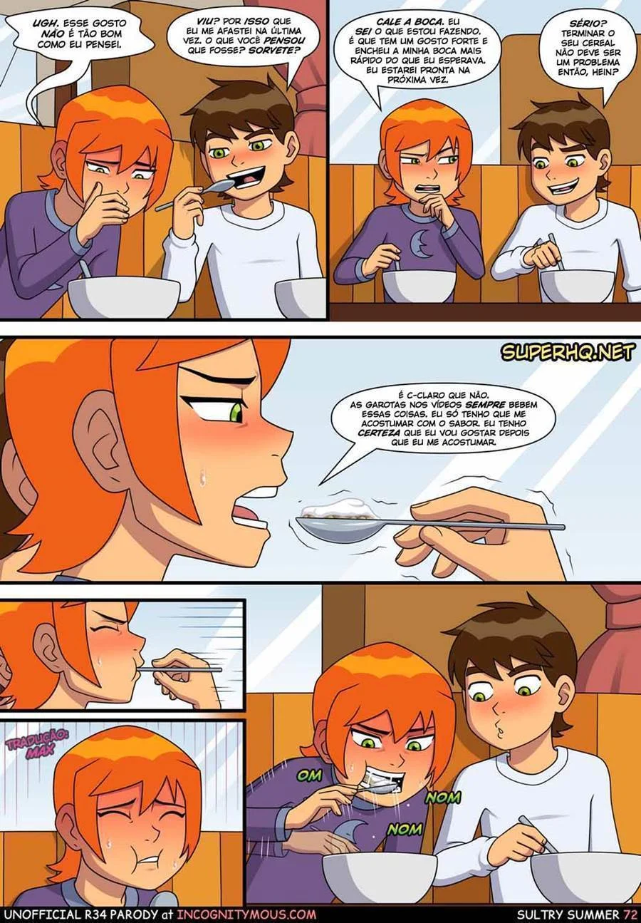 Quadrinhos Eróticos: Aventura Picante da Gwen com o Ben 10 no Verão
