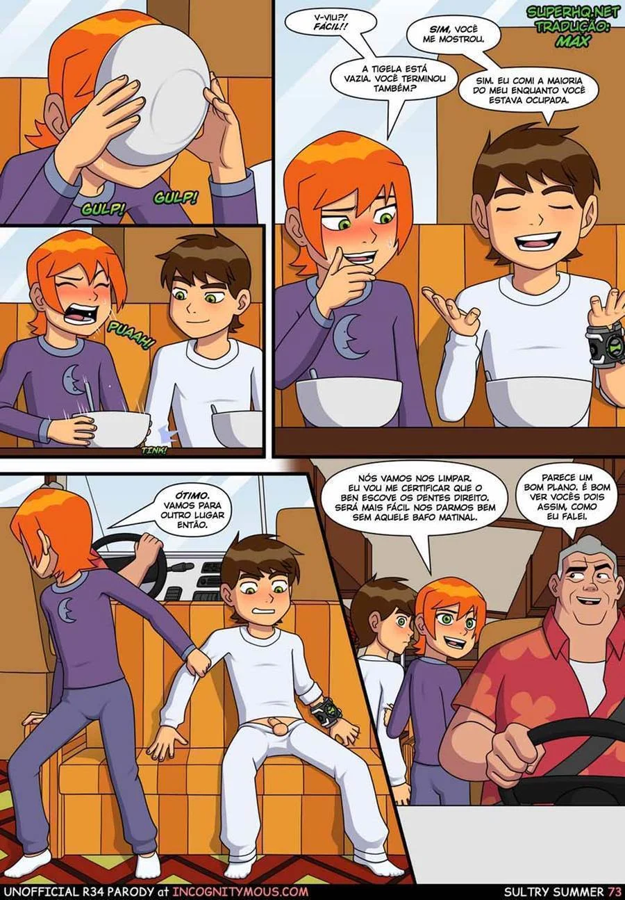 Quadrinhos Eróticos: Aventura Picante da Gwen com o Ben 10 no Verão
