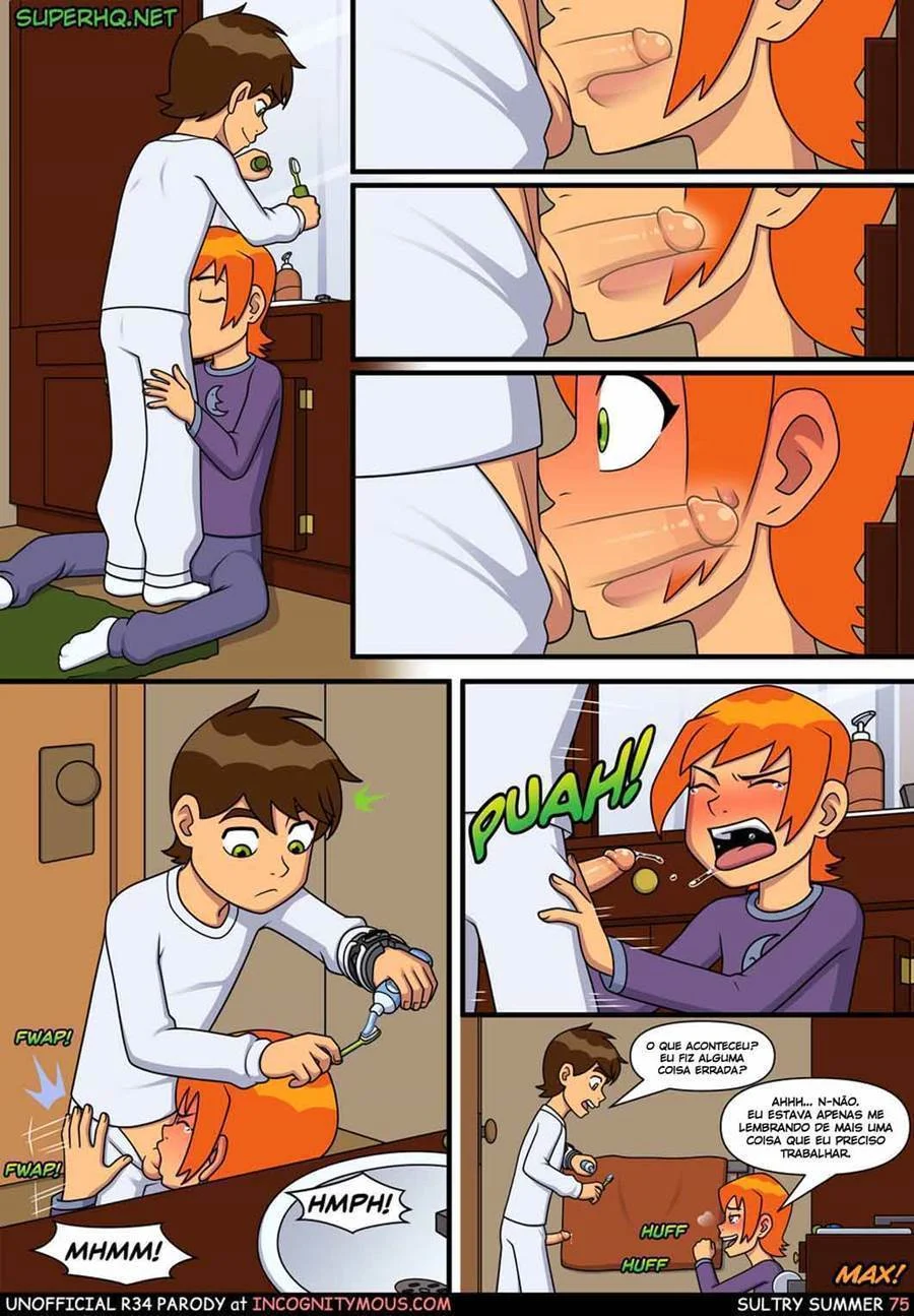 Quadrinhos Eróticos: Aventura Picante da Gwen com o Ben 10 no Verão