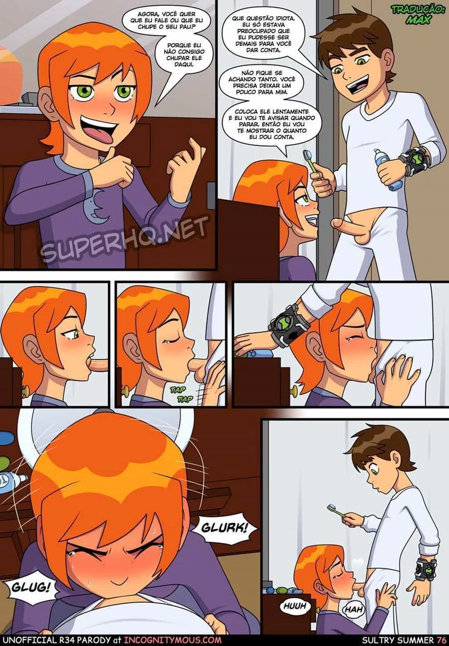 Quadrinhos Eróticos: Aventura Picante da Gwen com o Ben 10 no Verão