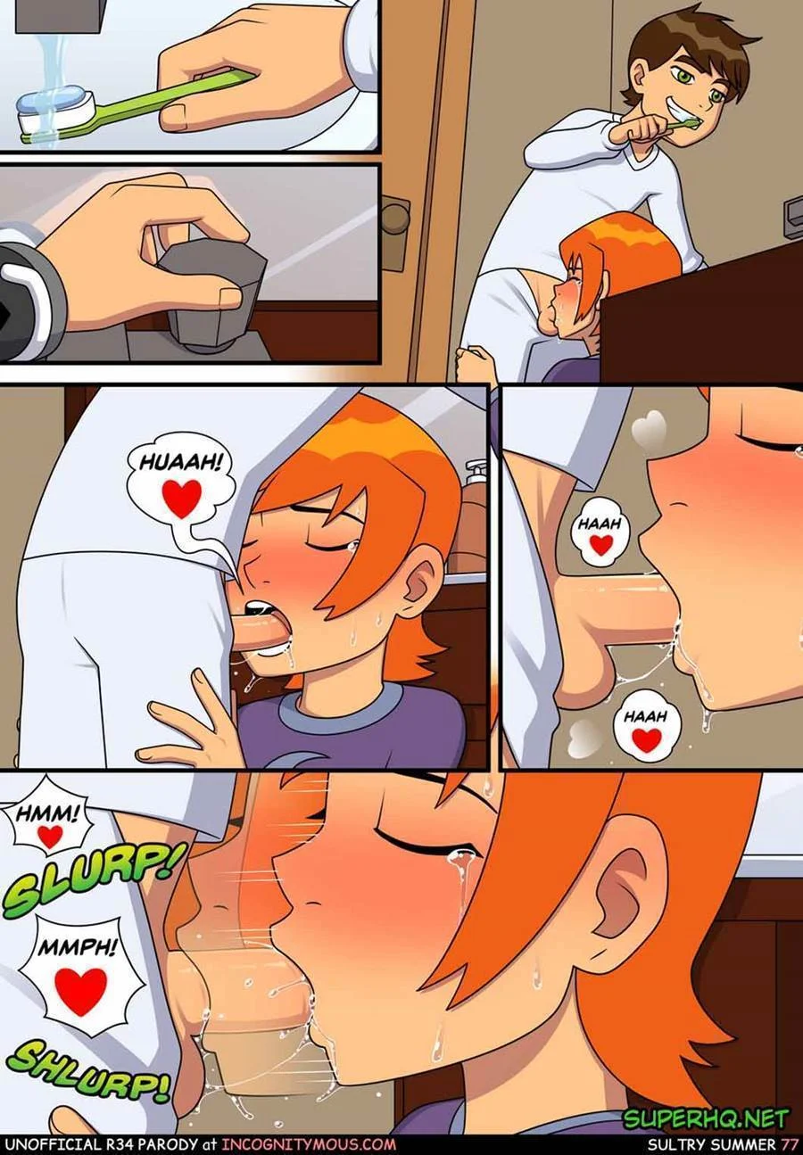 Quadrinhos Eróticos: Aventura Picante da Gwen com o Ben 10 no Verão