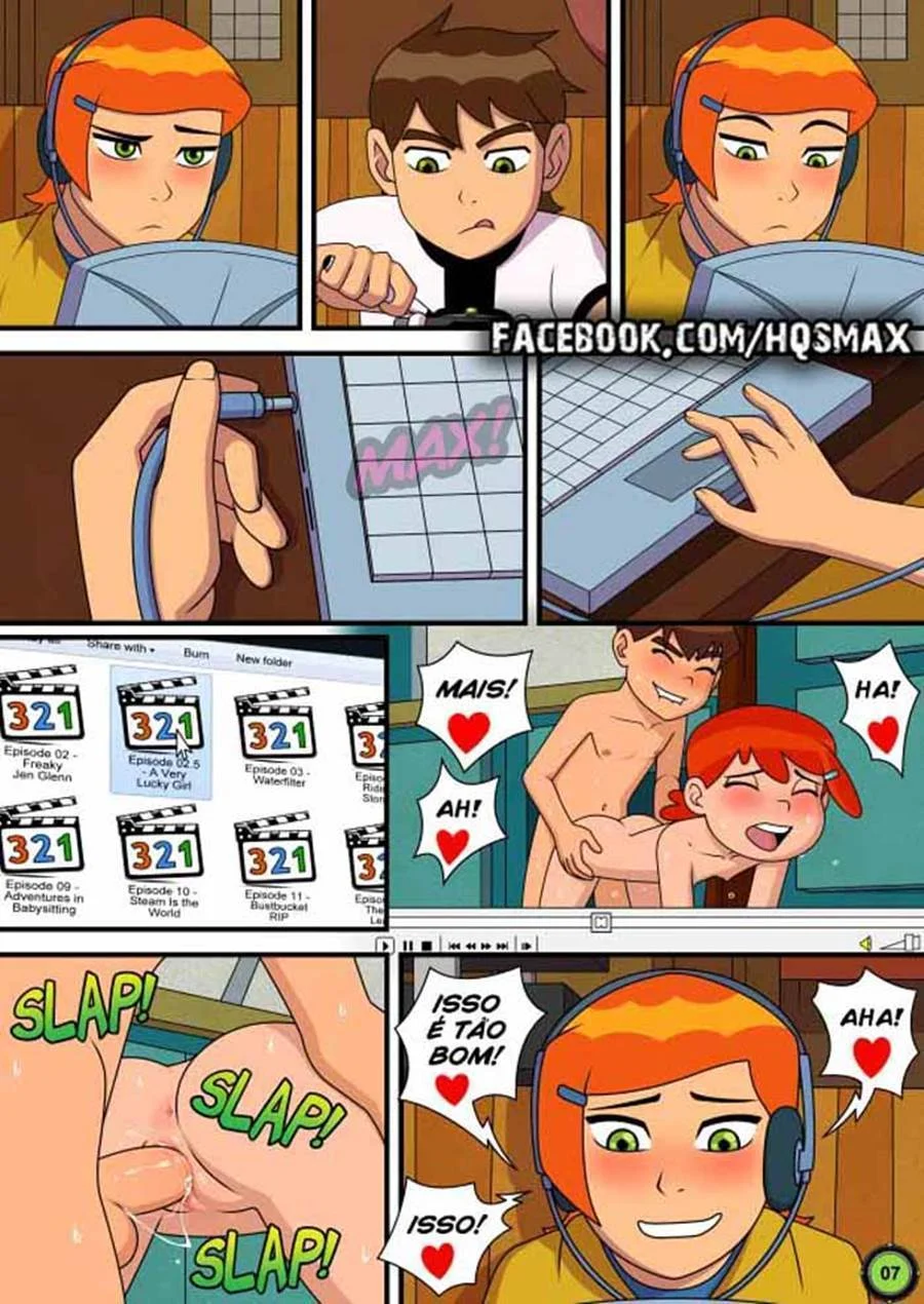 Quadrinhos Eróticos: Aventura Picante da Gwen com o Ben 10 no Verão