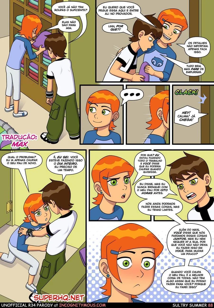 Quadrinhos Eróticos: Aventura Picante da Gwen com o Ben 10 no Verão