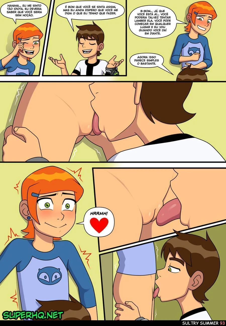 Quadrinhos Eróticos: Aventura Picante da Gwen com o Ben 10 no Verão