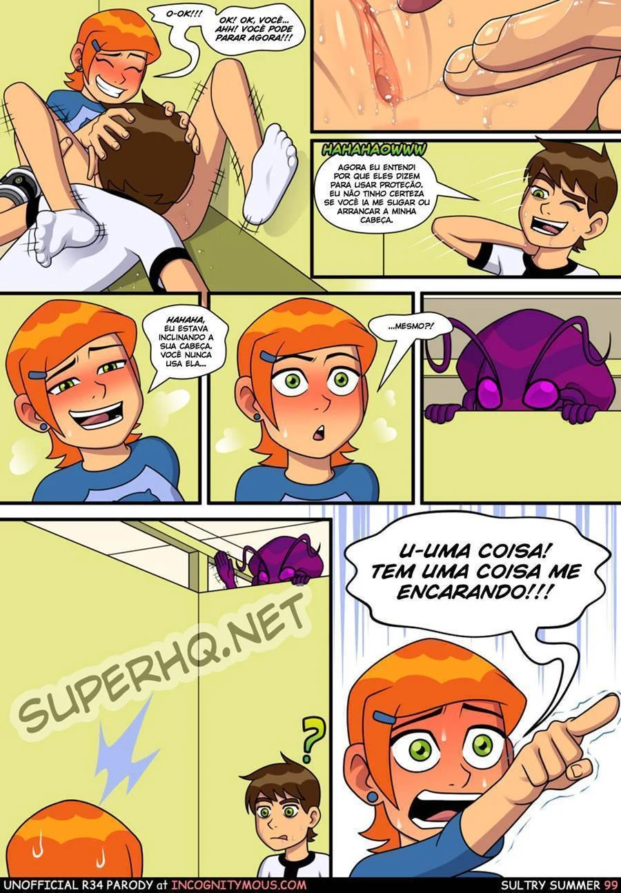 Quadrinhos Eróticos: Aventura Picante da Gwen com o Ben 10 no Verão