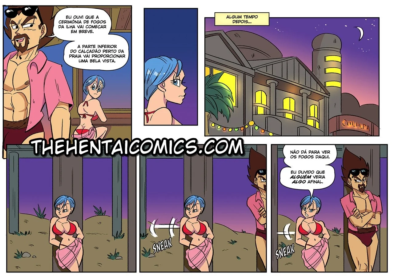 Rei do Sexo na Ilha Paradisíaca: Uma Aventura Picante de Dragon Ball Z