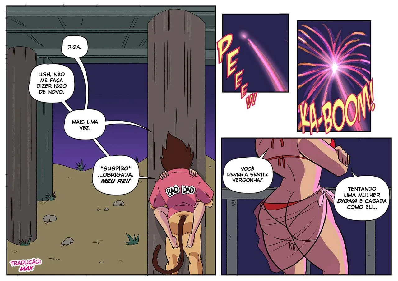 Rei do Sexo na Ilha Paradisíaca: Uma Aventura Picante de Dragon Ball Z