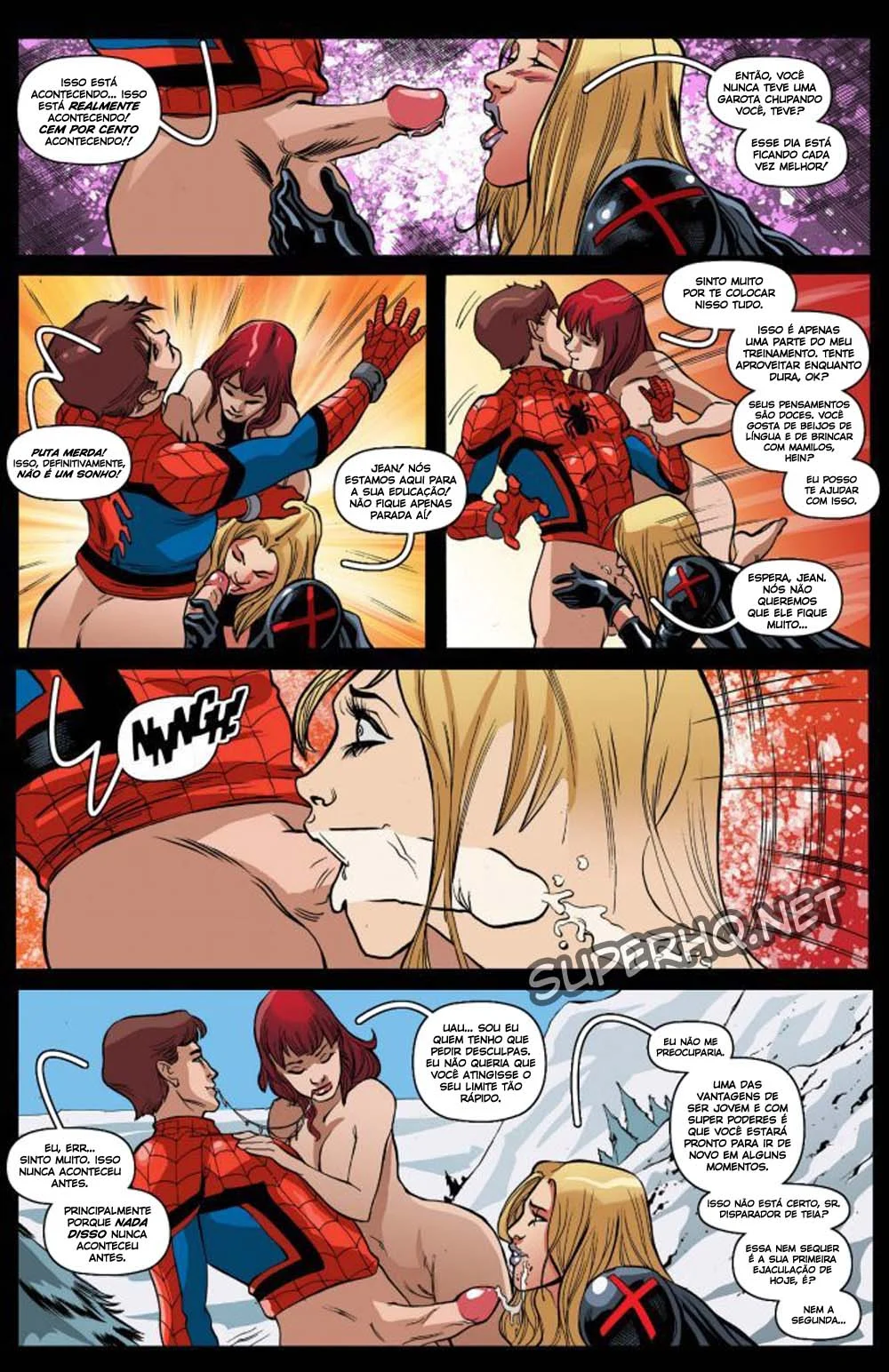 Spider-Man Fode Sem Parar: HQ Pornô Explícita do Homem-Aranha