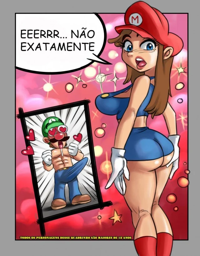 Mario e Princesa em Aventuras Eróticas Explícitas - HQ Adulto