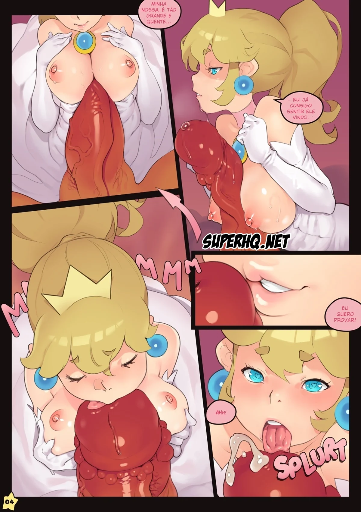 Mario e Princesa em Aventuras Eróticas Explícitas - HQ Pornô