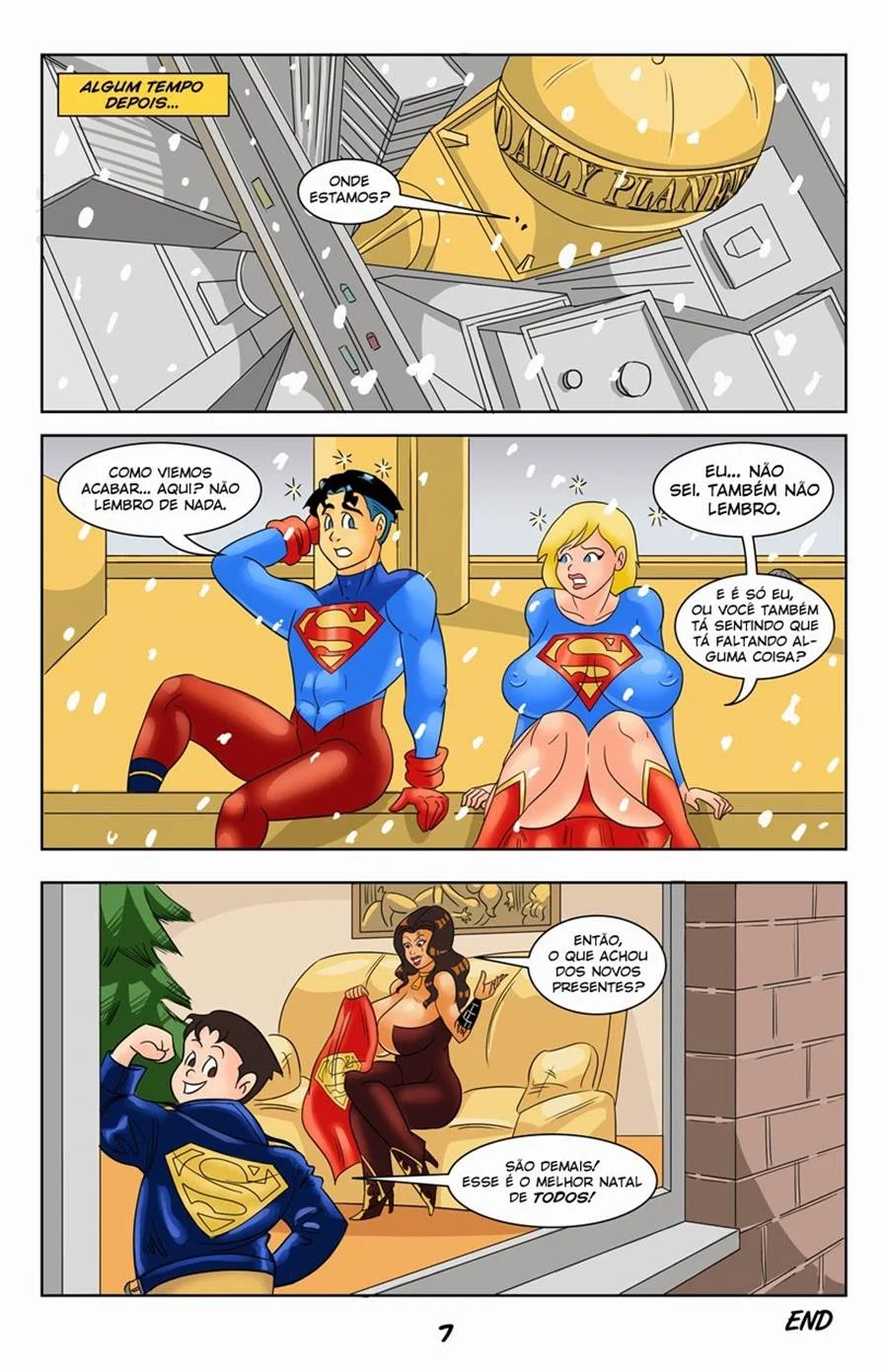 SuperBoy Arromba SuperGirl com Poder Kryptoniano em HQ Pornô Explícito