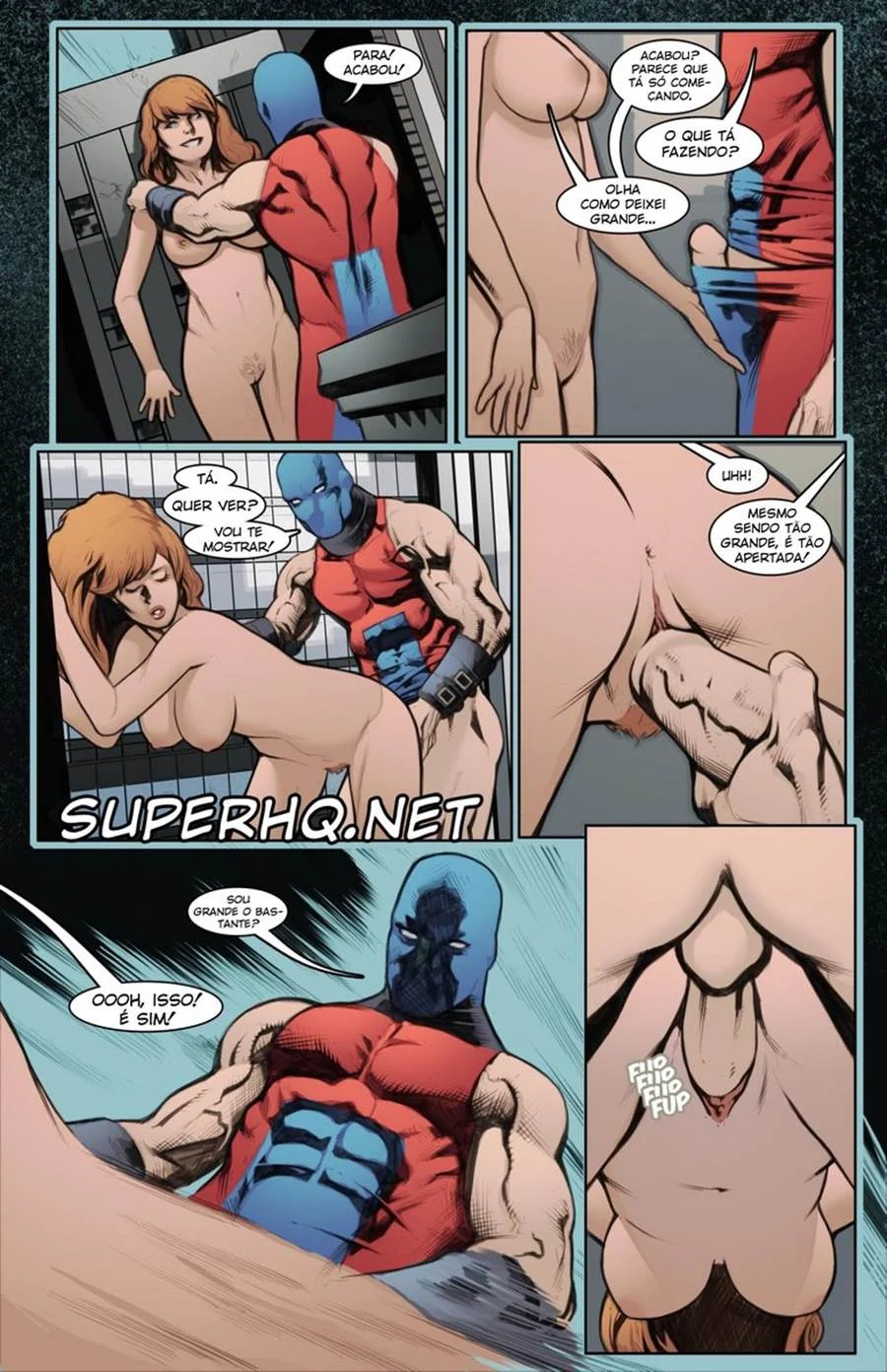 Super-Heróis Transando: Quadrinhos Explícitos de Sexo com Poderes e Putaria