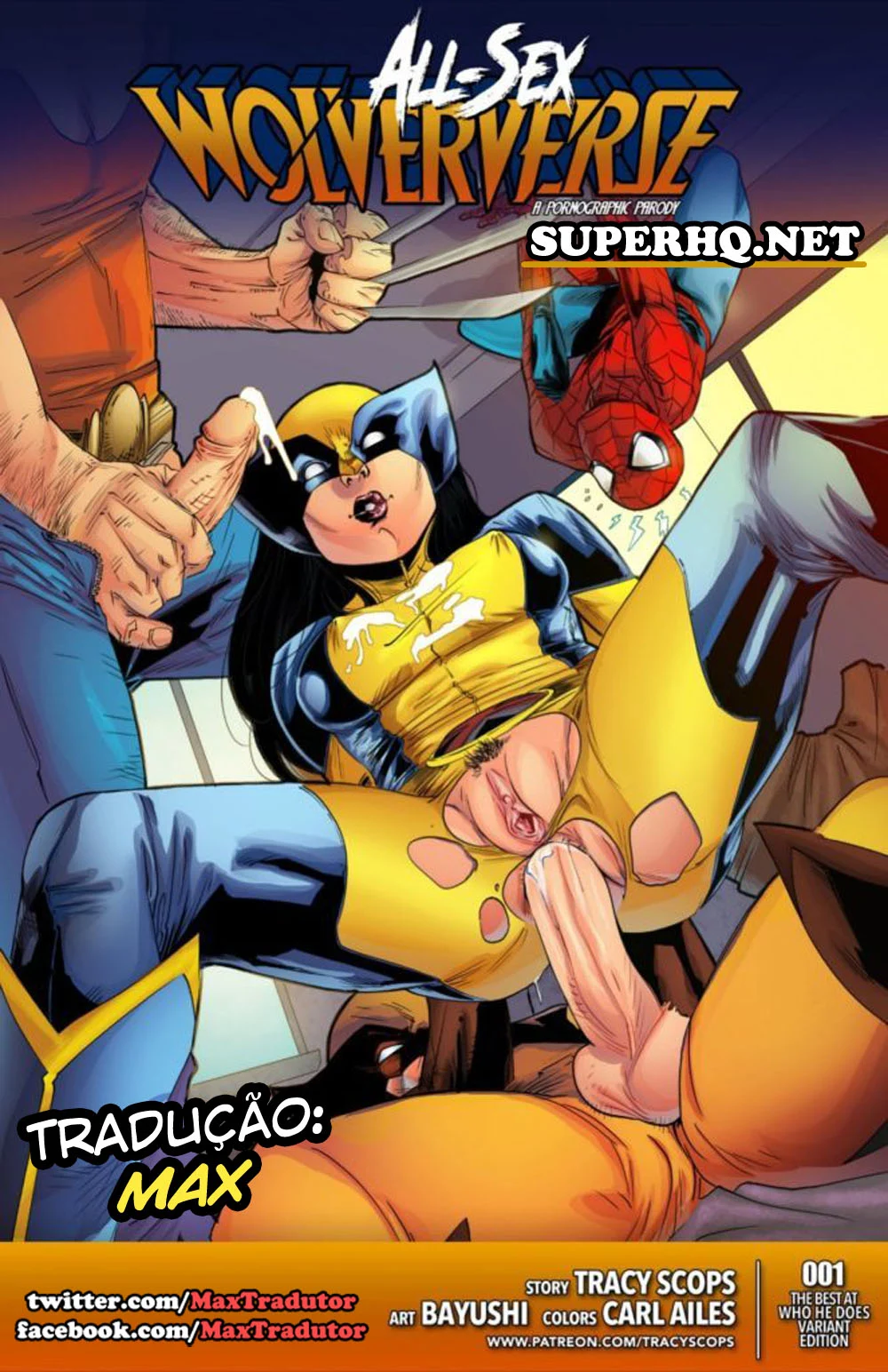 Super HQ Gay: Wolverine e os X-Men em Orgia Explícita, Sexo Brutal e Tesão Absoluto