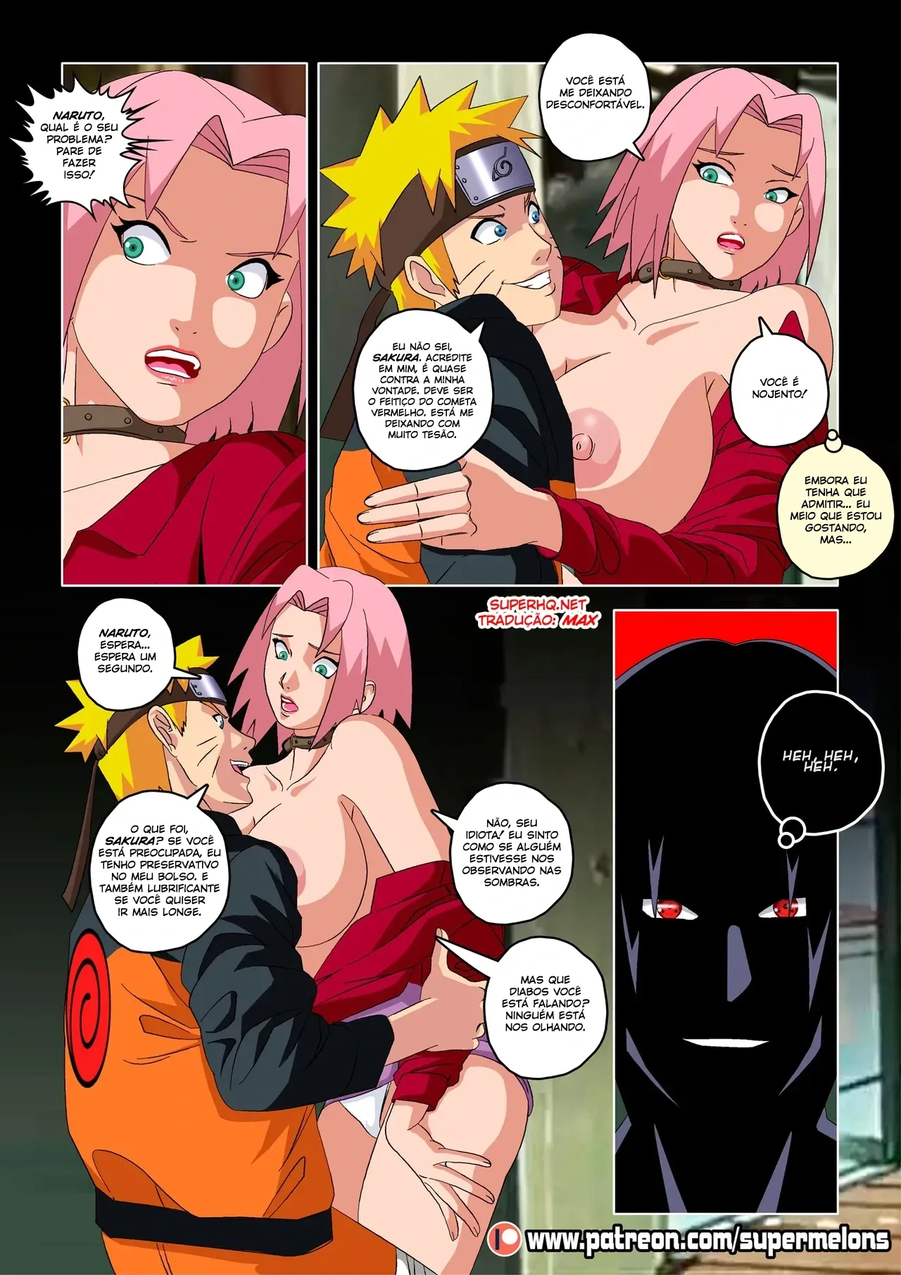Pornô Explícito do Naruto: Foda com a Melões Gigantes da Cometa Vermelha