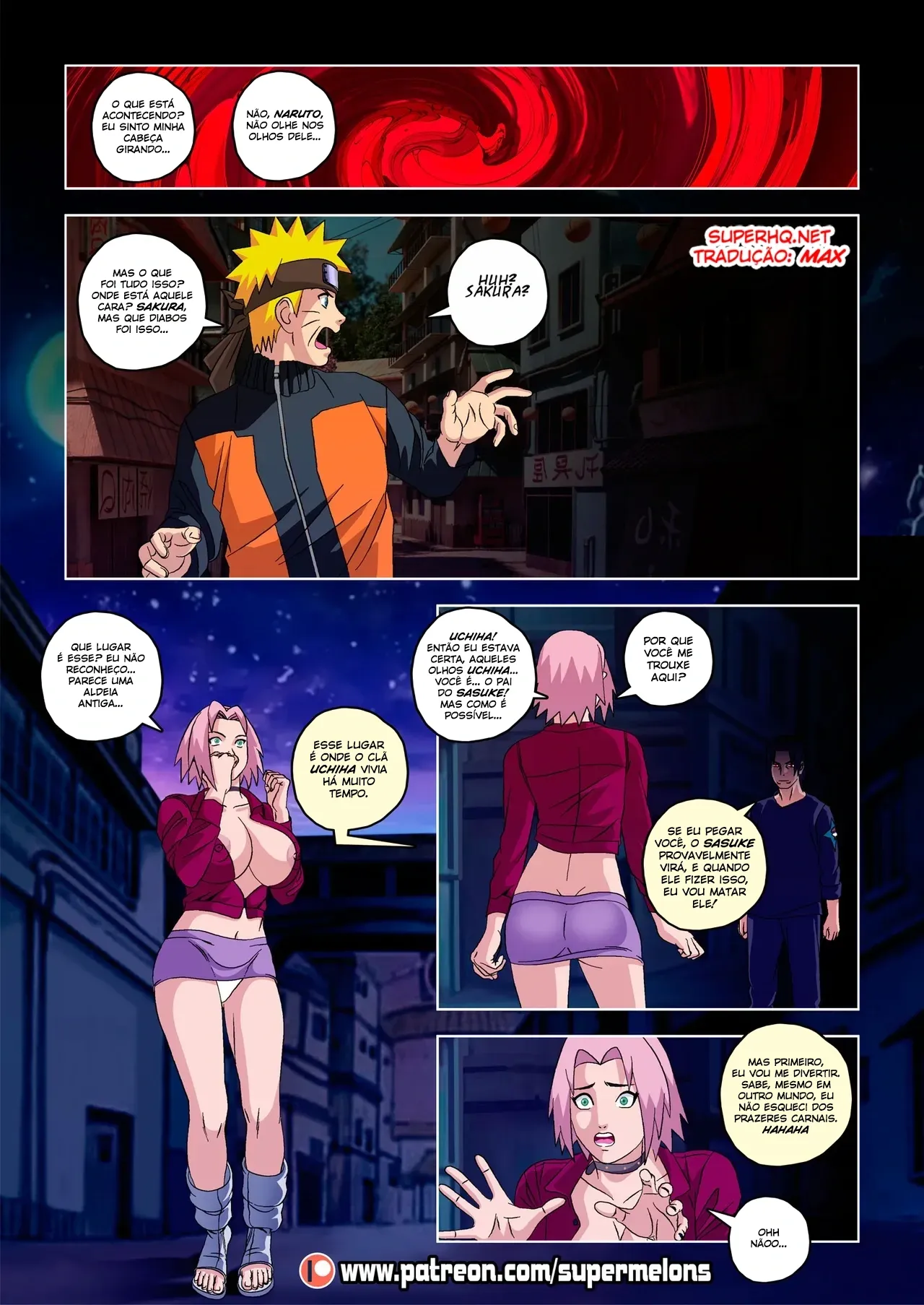 Pornô Explícito do Naruto: Foda com a Melões Gigantes da Cometa Vermelha