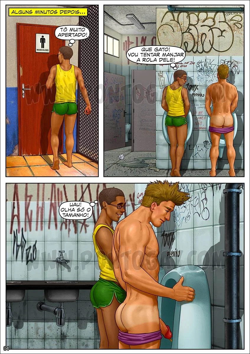Sexo Proibido no Banheiro: Foda Explícita em HQ Erótica de Tirar o Fôlego