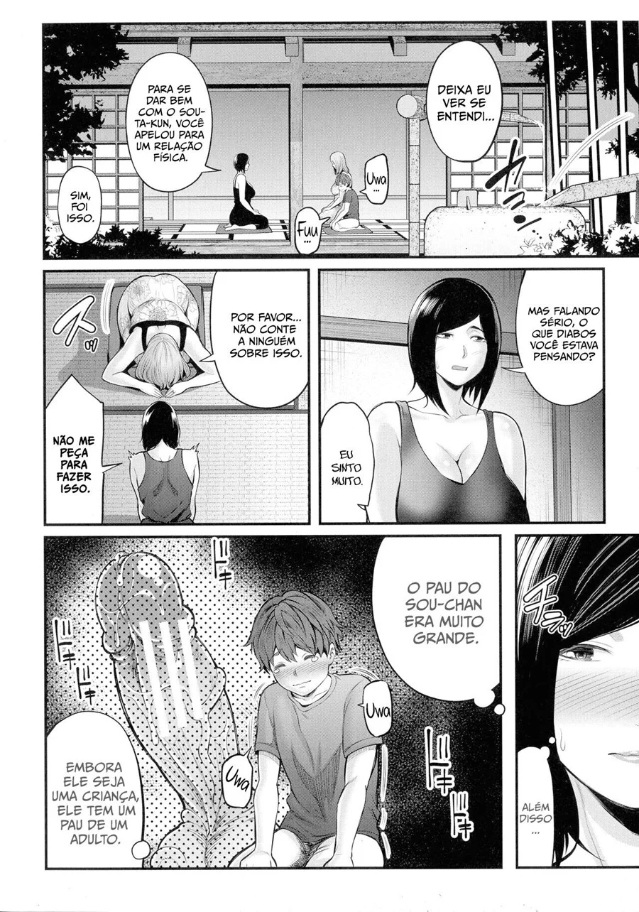 Suruba Proibida com Mãe e Tia de Peitão - Hentai Familia