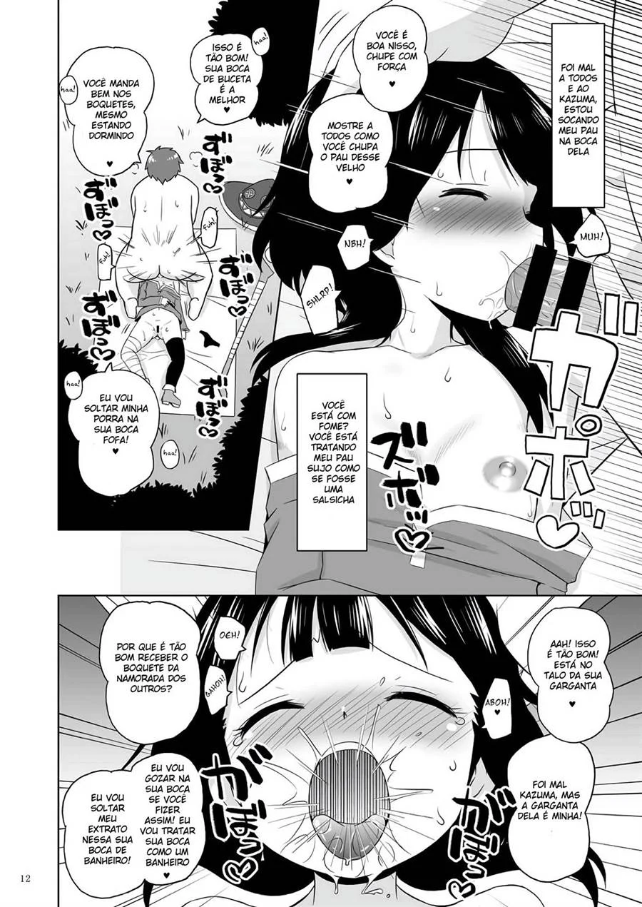 Safadeza Explícita com a Megumin de Konosuba em HQ de Sexo