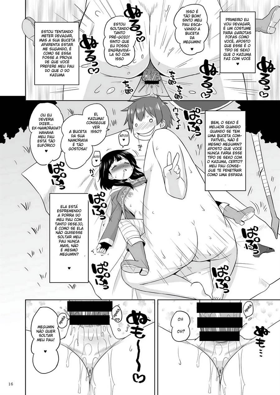 Safadeza Explícita com a Megumin de Konosuba em HQ de Sexo