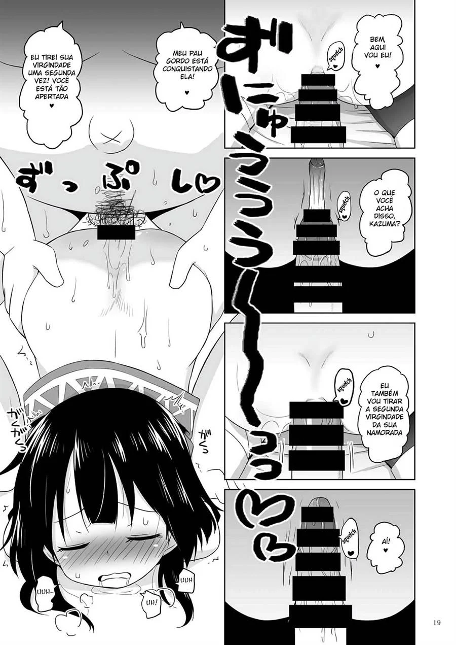 Safadeza Explícita com a Megumin de Konosuba em HQ de Sexo