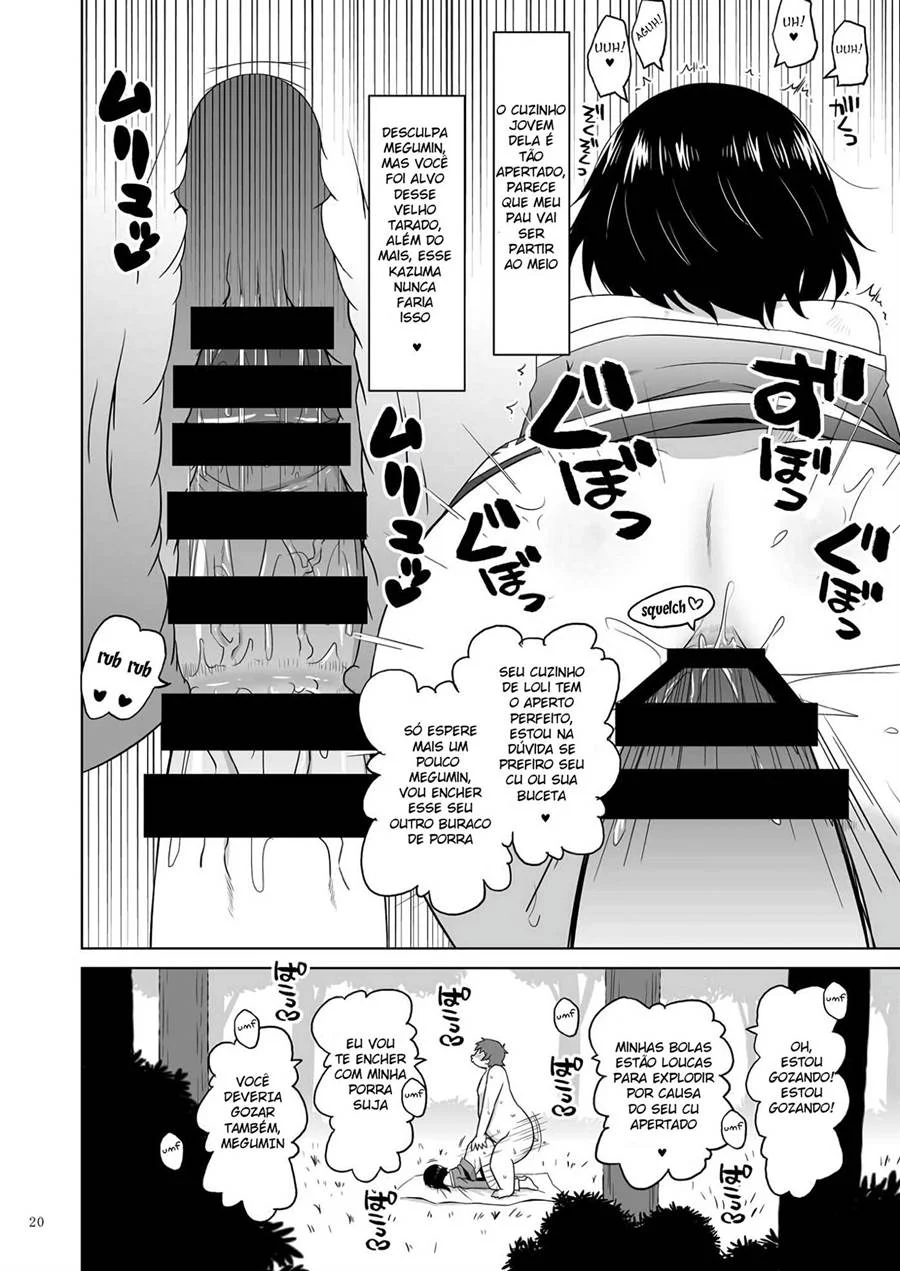 Safadeza Explícita com a Megumin de Konosuba em HQ de Sexo
