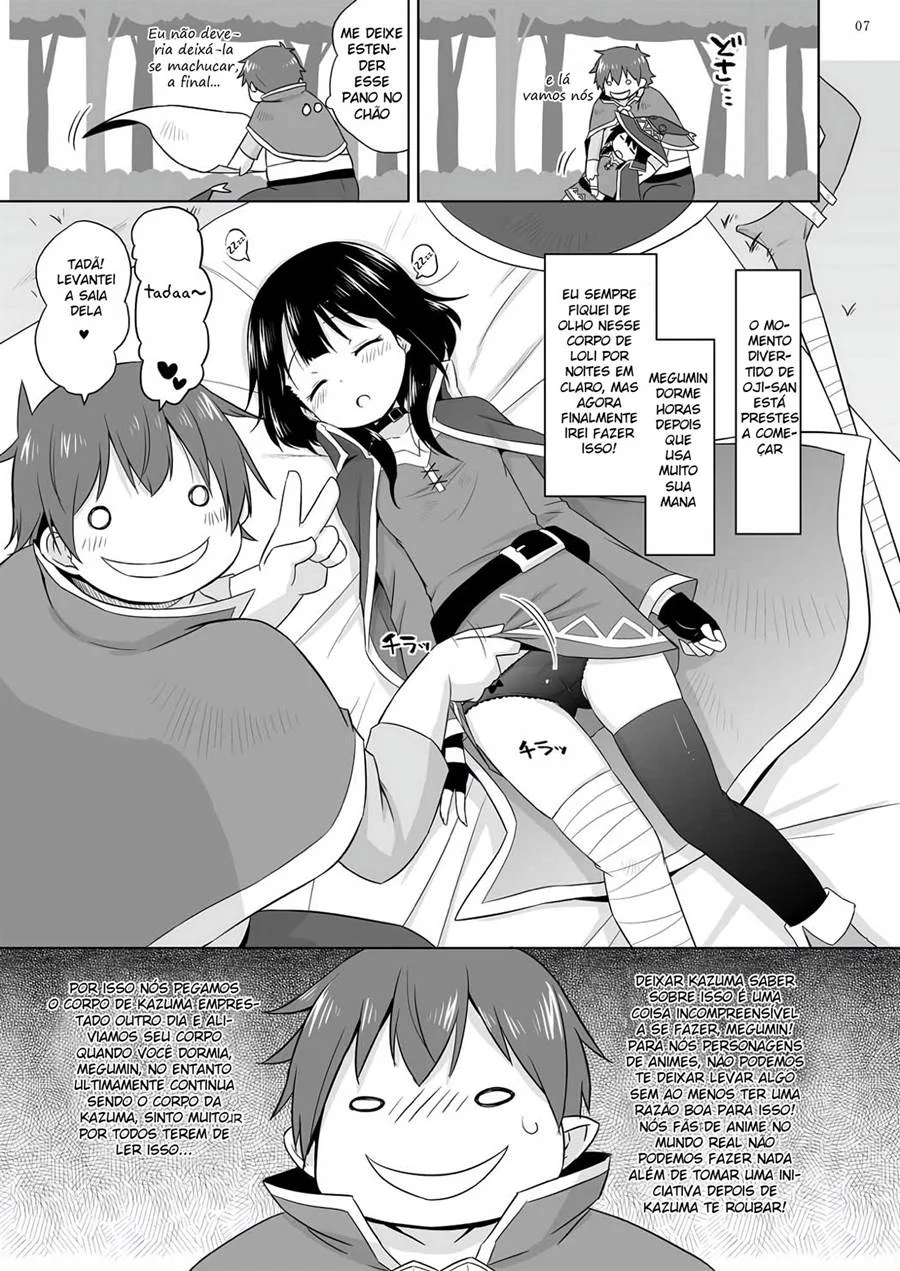 Safadeza Explícita com a Megumin de Konosuba em HQ de Sexo