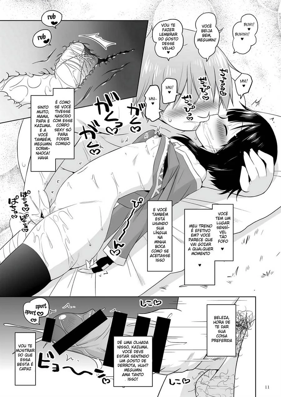 Safadeza Explícita com a Megumin de Konosuba em HQ de Sexo