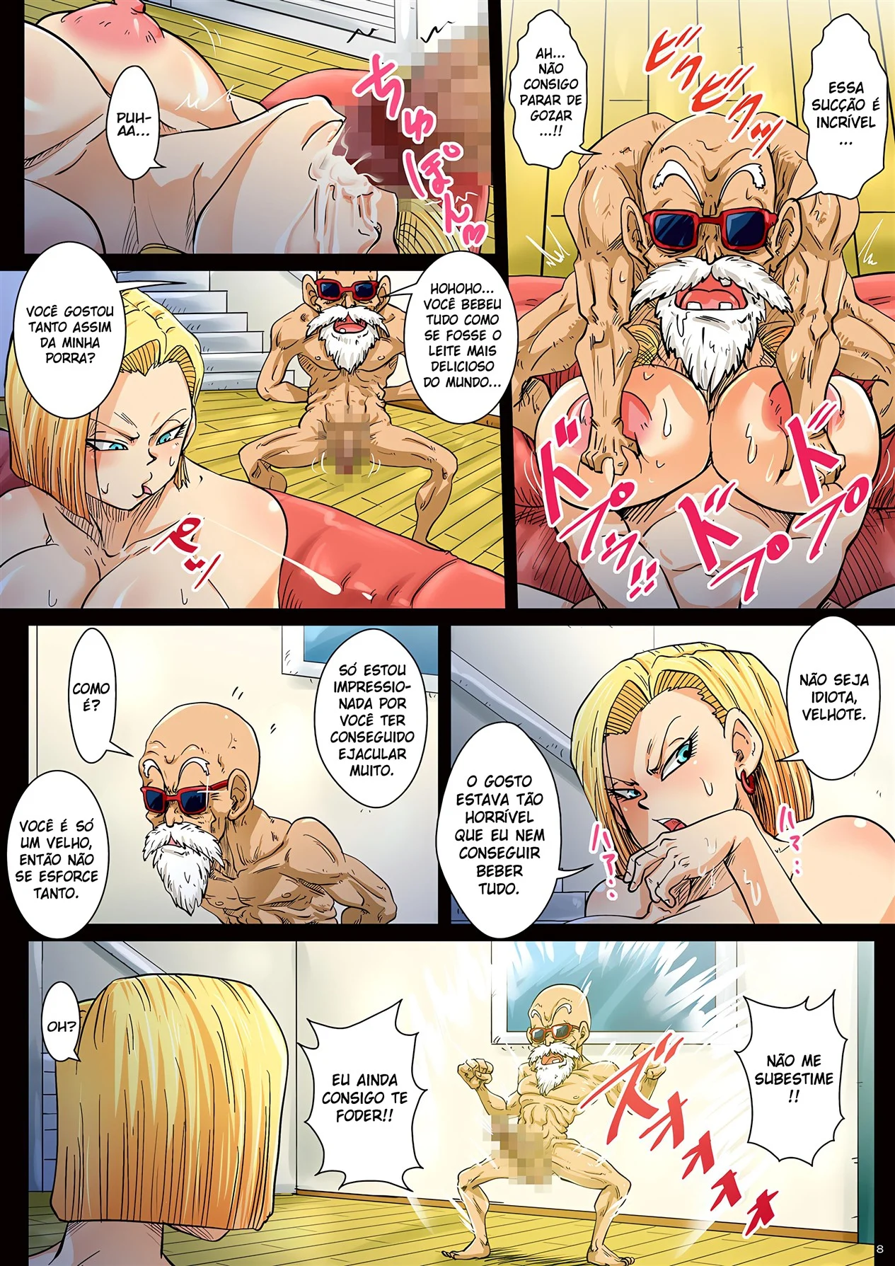 Andróide 18 de Corpo Inteiro: Quadrinhos Eróticos Explícitos de Dragon Ball