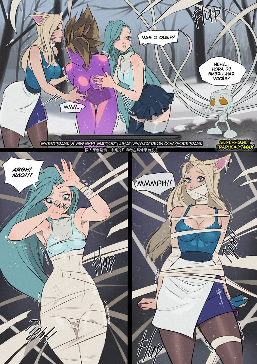 Hentai Explícito de League of Legends: Aventuras Sexuais com as Campeãs