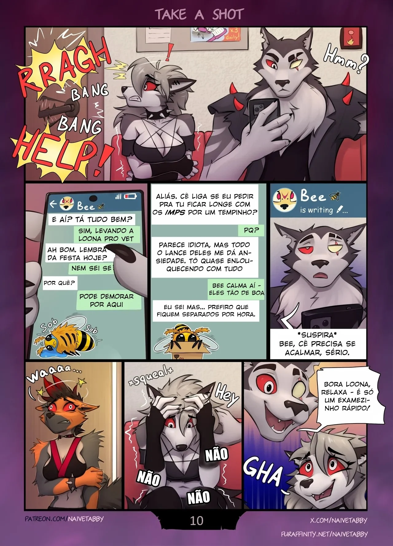 Tiros Quentes de Sexo Animal: HQ Erótica com Furry em Cenas Explícitas