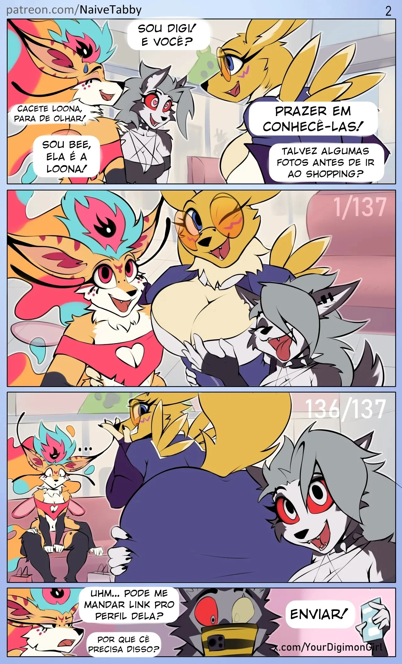 Tiros Quentes de Sexo Animal: HQ Erótica com Furry em Cenas Explícitas