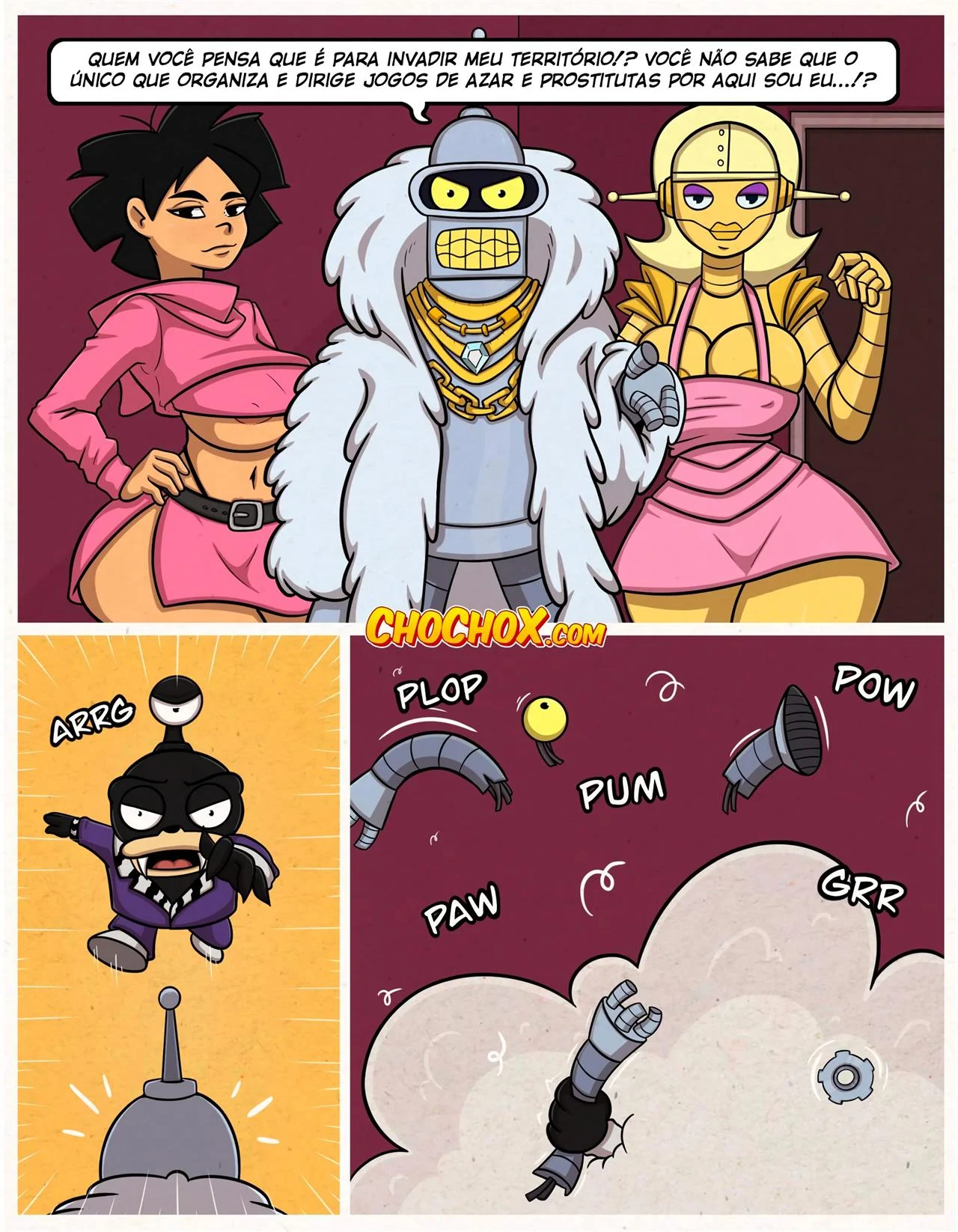 Leela Submissa: Uma Suruba Cósmica nos Quadrinhos de Futurama Hentai