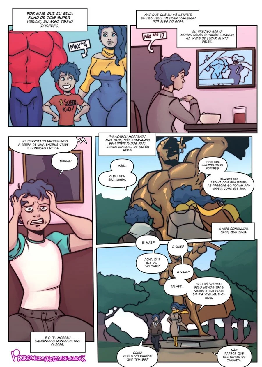 Heróis Pornos: Quadrinhos Explícitos com Cenas de Foda Desenfreada