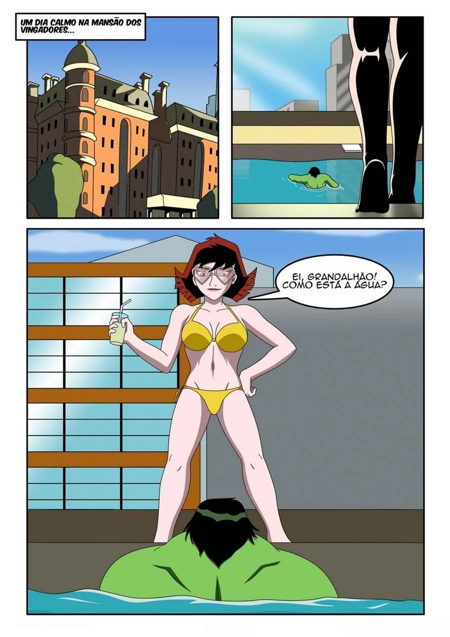Hentai Marvel: Vingadores em Orgia Selvagem para Aliviar o Estresse