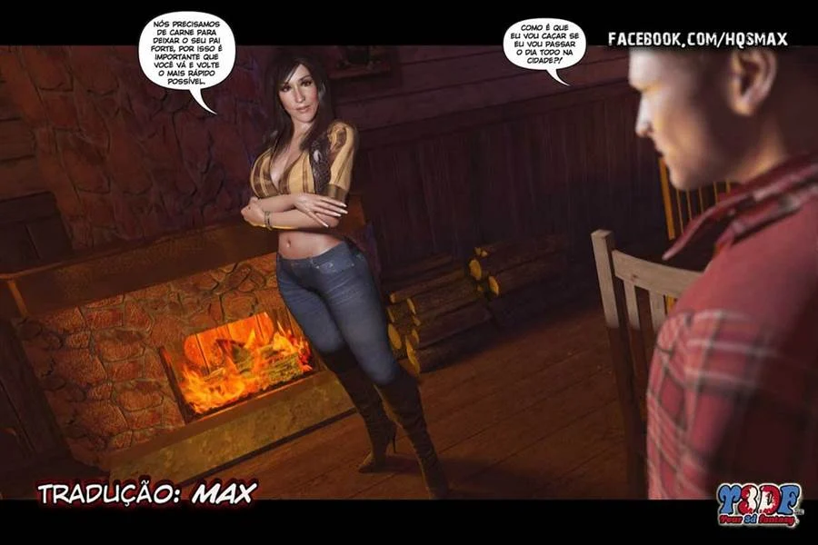 Comi a Milf Gostosa com Tesão no Oeste Selvagem - HQ 3D Explícita
