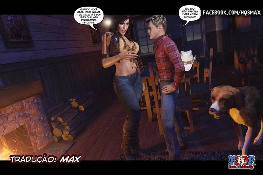 Comi a Milf Gostosa com Tesão no Oeste Selvagem - HQ 3D Explícita
