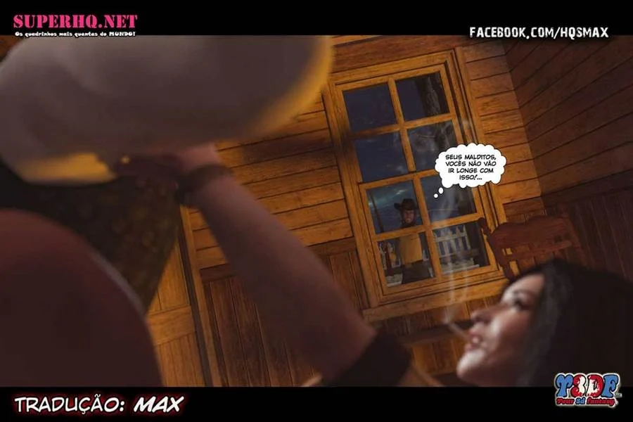 Comi a Milf Gostosa com Tesão no Oeste Selvagem - HQ 3D Explícita