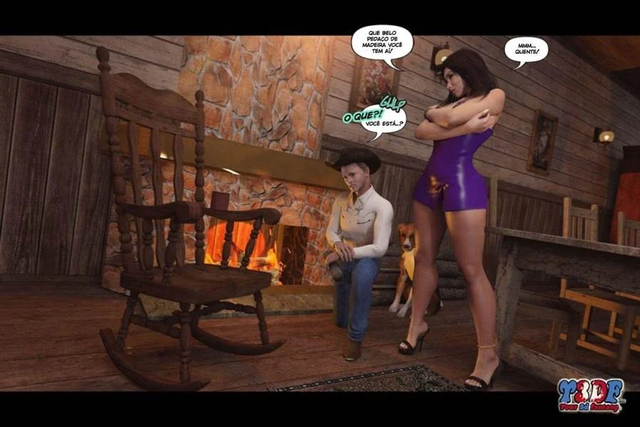 Quadrinhos 3D Explícitos: Surra de Prazer Na Fronteira Selvagem
