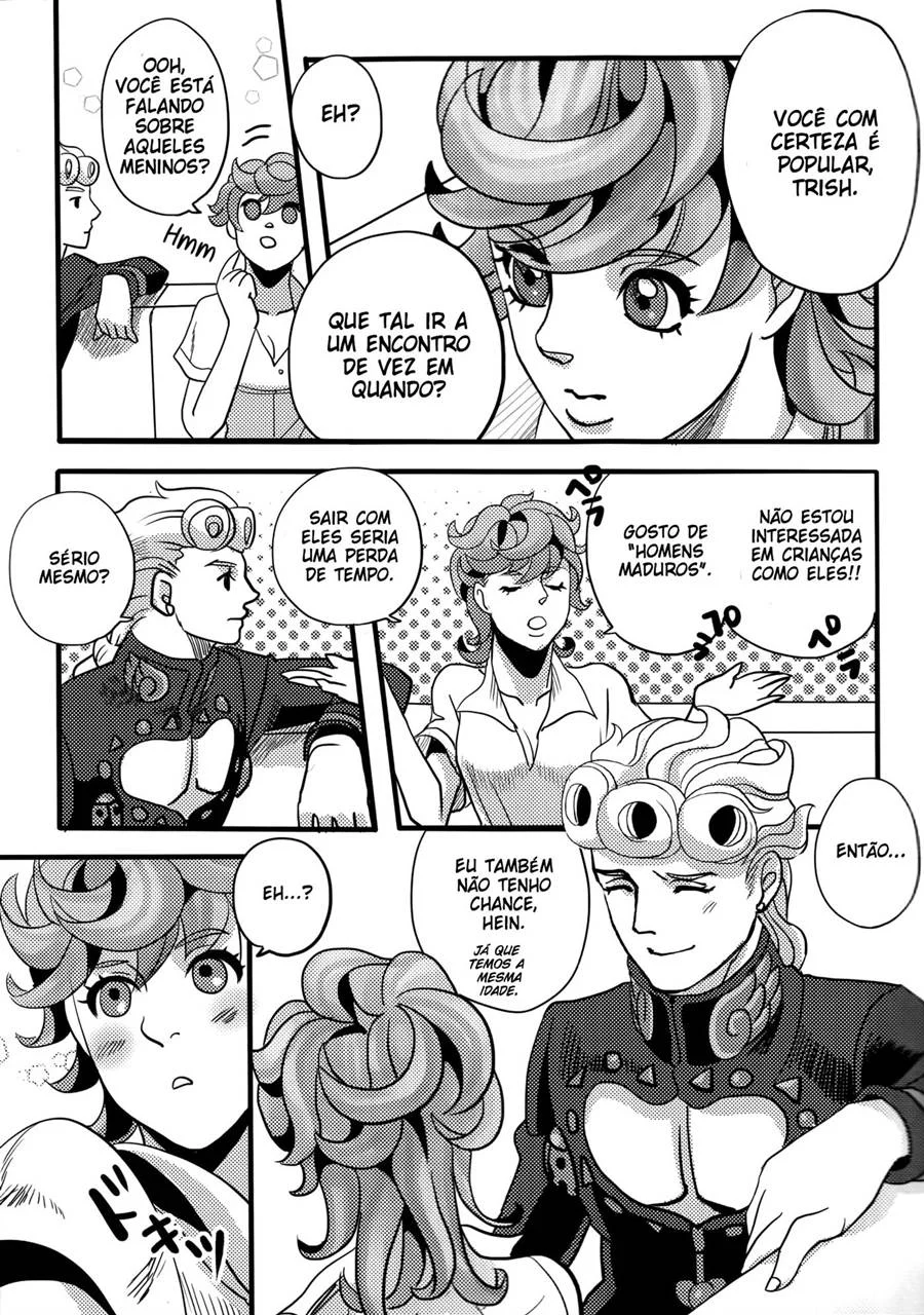 JOJO: Sexo Explícito Entre Giorno e Trish nos Quadrinhos Eróticos