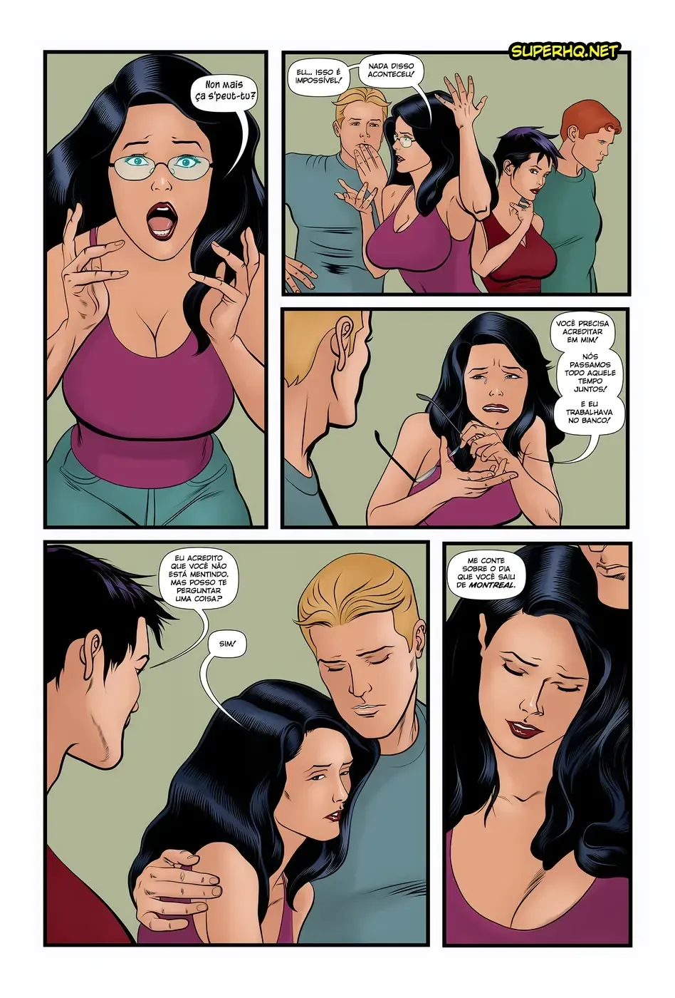 Esposa Canadense Enlouquecida de Tesão - Comix Pornô Mais Quente