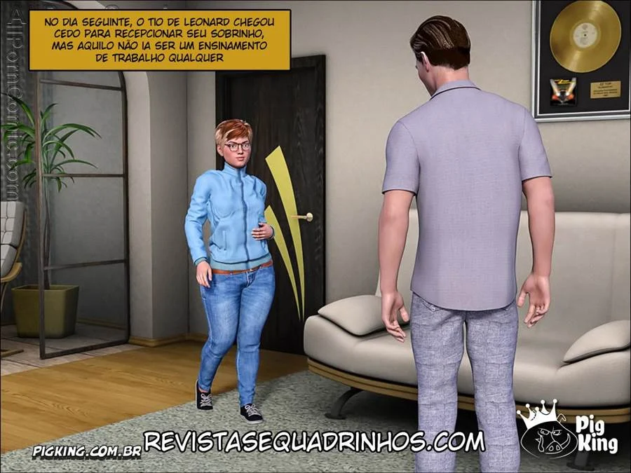 Leonardo: Quadrinhos de Sexo Explícito com Fetiche em Porcos e Fantasias de Dominação
