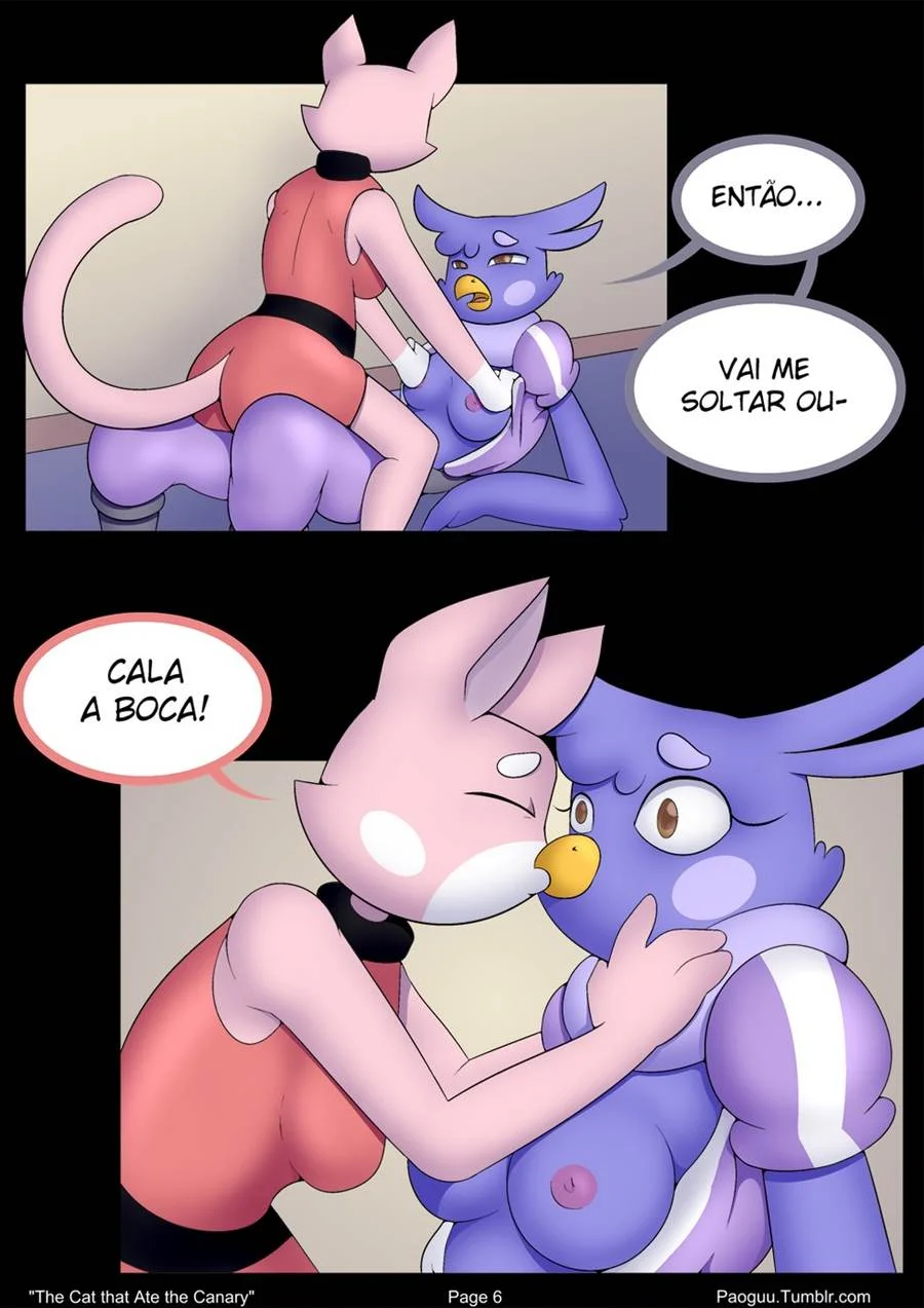 Gata Safada Devora Canário: Sexo Explícito e Voyeurismo Erótico